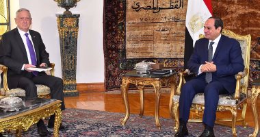 الرئيس عبد الفتاح السيسى ووزير الدفاع الامريكى
